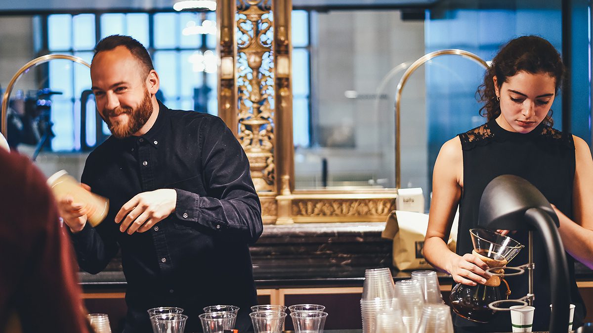 Happy Restaurant Staff